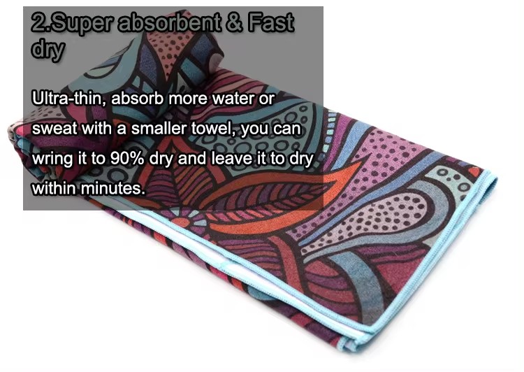 microfiber printing yoga towel2