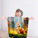 hooded kids beach towel5