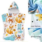 hooded kids beach towel6